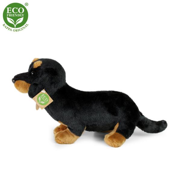Plyšový pes jezevčík sedící 30 cm ECO-FRIENDLY (obrázek 3)