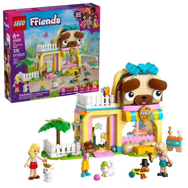 Lego Friends Pet Shop - Include Animali Giocattolo Come Cane, Gatto E Coniglio, 3 Mini Bamboline E Accessori Per La Cura Degli Animali - Regalo Di Compleanno Per Bambine Da 6 Anni In Su - 42650-image