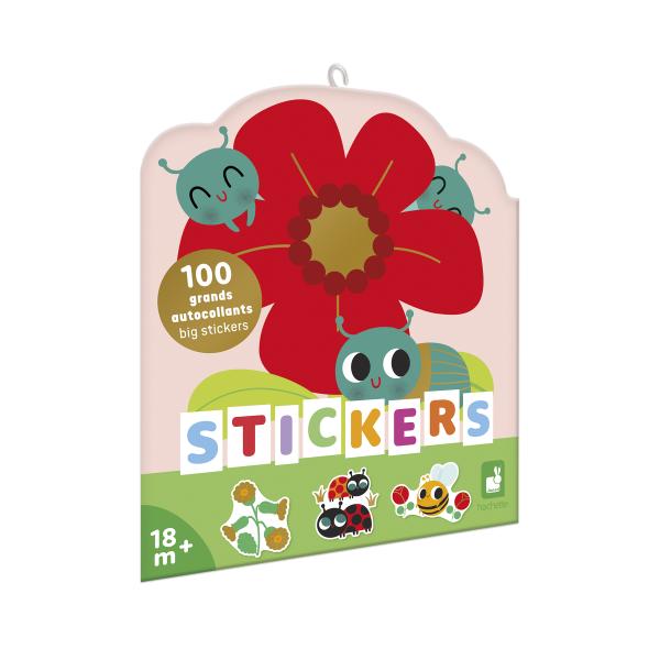 Janod Stickers Samolepky Malé potvorky 100 ks od 18 mesiacov