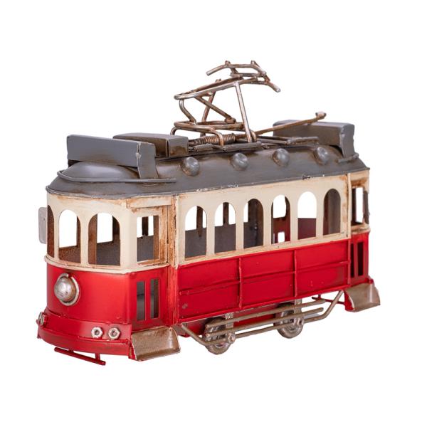 Električka červená 16,5cm kov