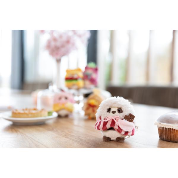 NICI plyš MyMochi Panda Kono 8 cm v kostýmu popcorn s čokoládou, set dárkové bal. (obrázek 8)
