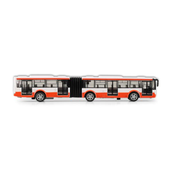 Kovový kloubový autobus červený 18 cm (obrázek 3)