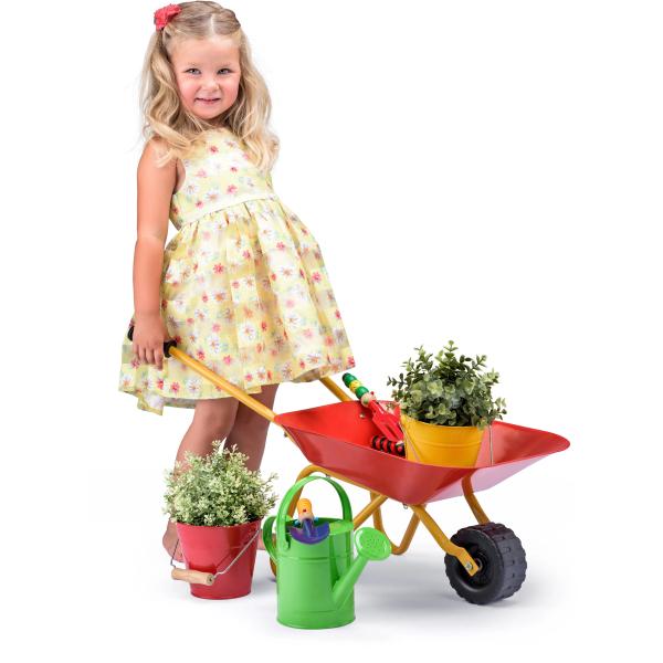 Woody Dětský kolečko kovové červené