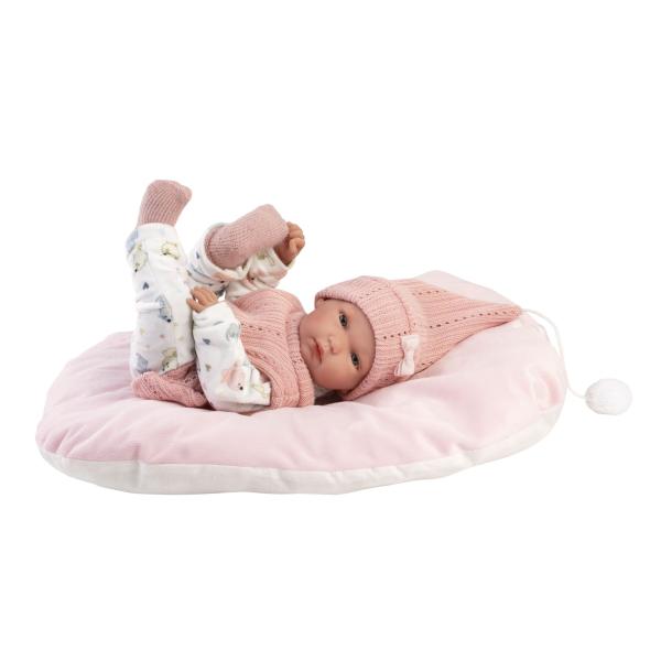 Llorens 63504 NEW BORN HOLČIČKA – realistická panenka miminko s celovinylovým tělem – 35 c