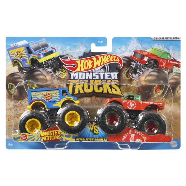Mattel Hot Wheels Monster trucks demoliční duo asst (obrázek 4)