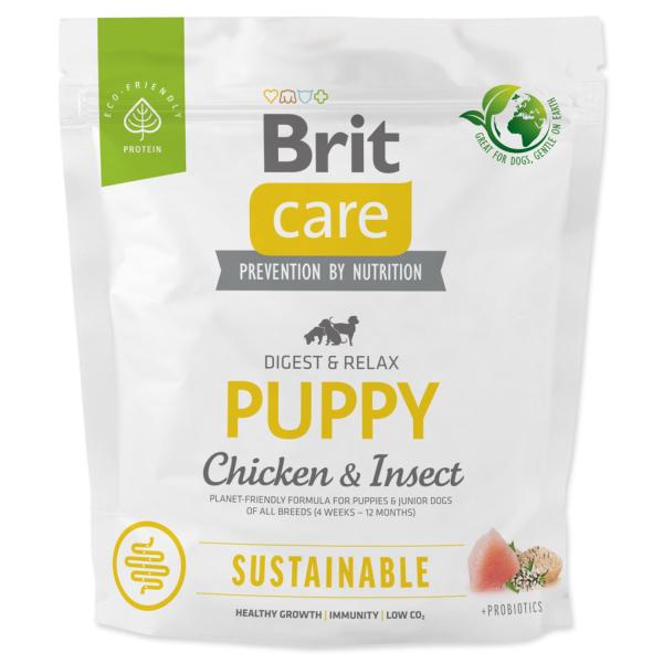 Krmivo Brit Care Dog Sustainable Puppy Chicken & Insoct 1kg