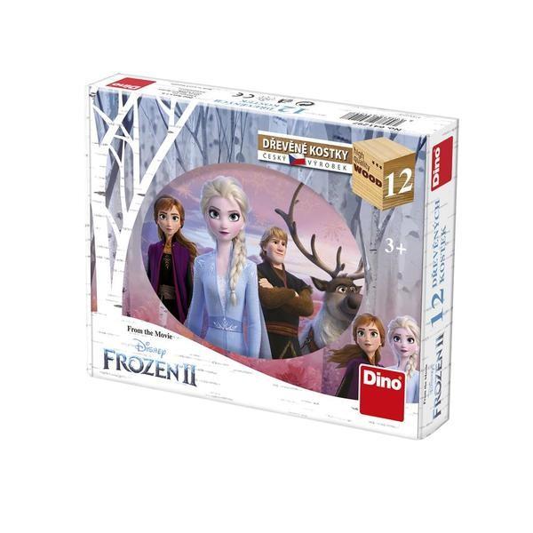 Dřevěné kostky Frozen II 12 ks