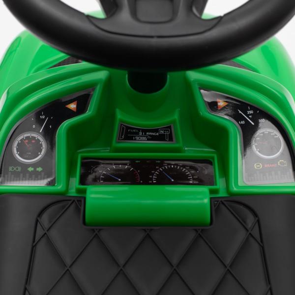 Dětské odrážedlo se zvukem a vodící tyčí Baby Mix RACER zelené (obrázek 3)