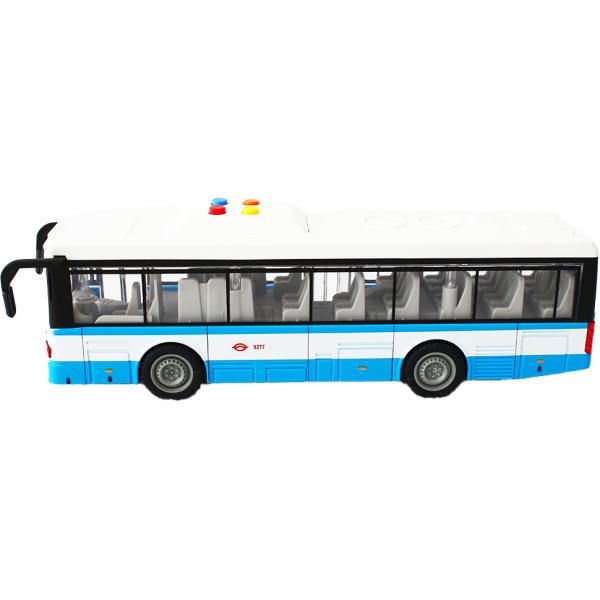Městský autobus na setrvačník s osvětlením a zvukem - modrý (obrázek 3)