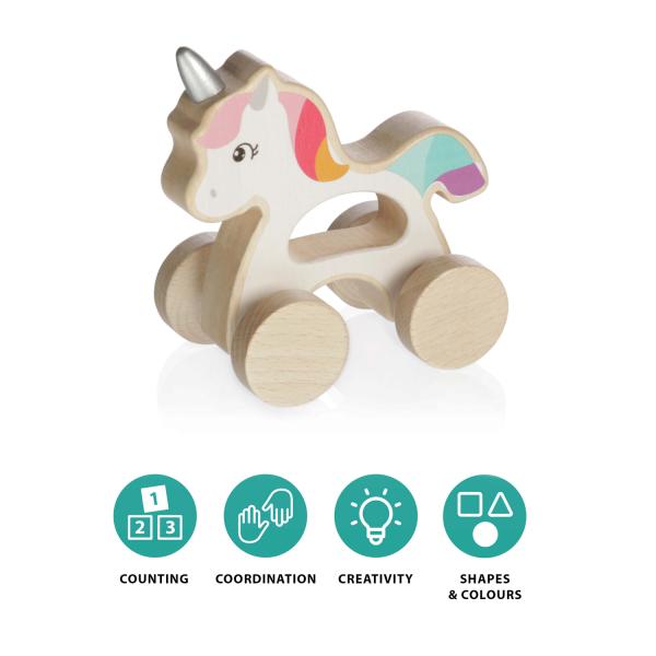 Dřevěný jezdící jednorožec, Unicorn (obrázek 4)