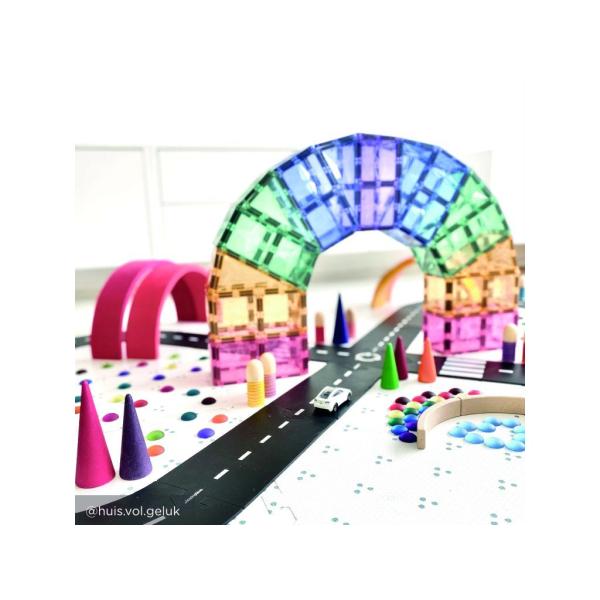 Cleverclixx Magnetická stavebnice Creative Pack Pastel – 125 ks (obrázek 8)
