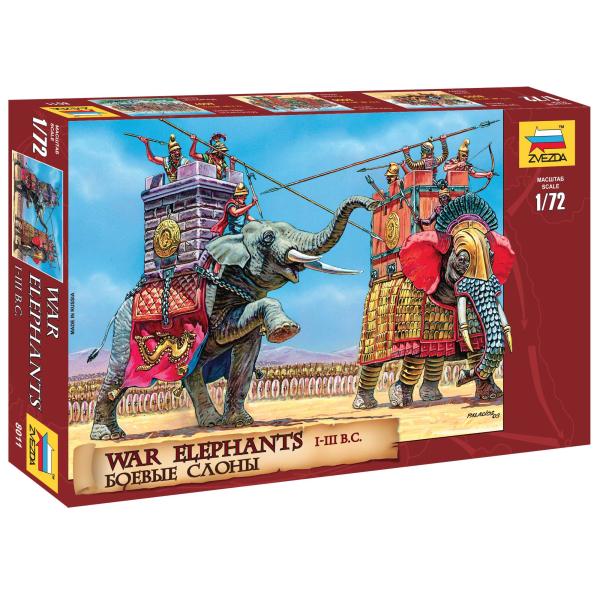 Wargames (AOB) figurky 8011 - War Elephants III-II BC (1:72)