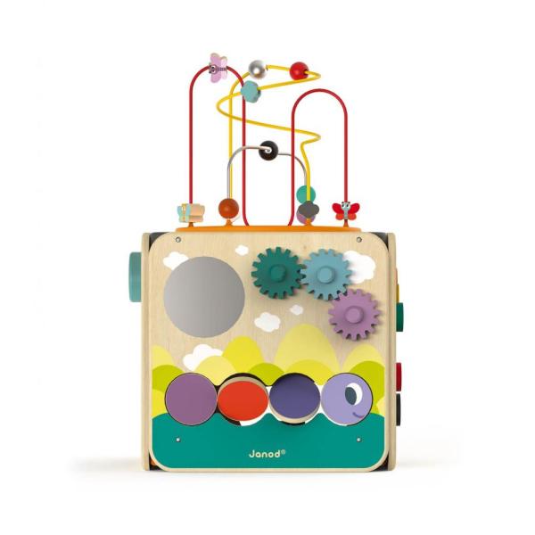 Janod Multi Activity Kostka s motorickým labyrintem
