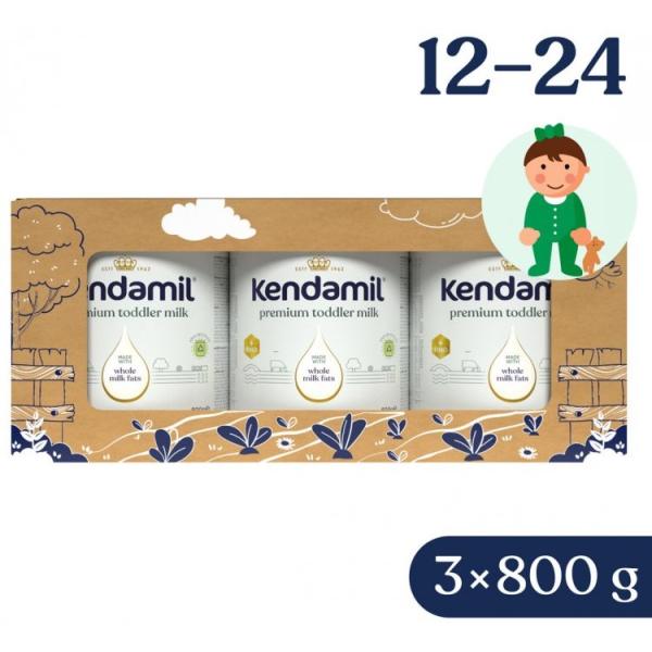 Kendamil Premium 3 HMO+ (3× 800 g), pohádkové balení s divadlem O velké řepě