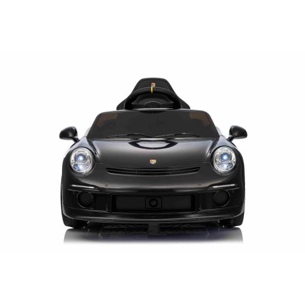 Elektrické autíčko RUF GT 12V, černé, Otevírací dveře, 2.4 GHz dálkové ovládání, LED sv.