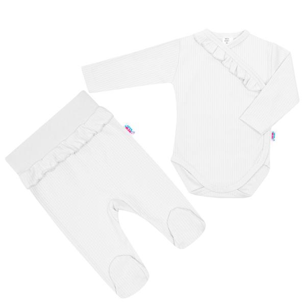 2-dílná kojenecká souprava New Baby Stripes bílá 80 (9 -12 měs)