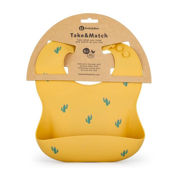 PETITE&MARS Bryndák silikonový Take&Match Ochre Cacti 6m+ (obrázek 2)
