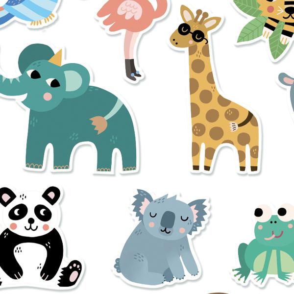 Vilac Dřevěné magnetky džungle (obrázek 3)