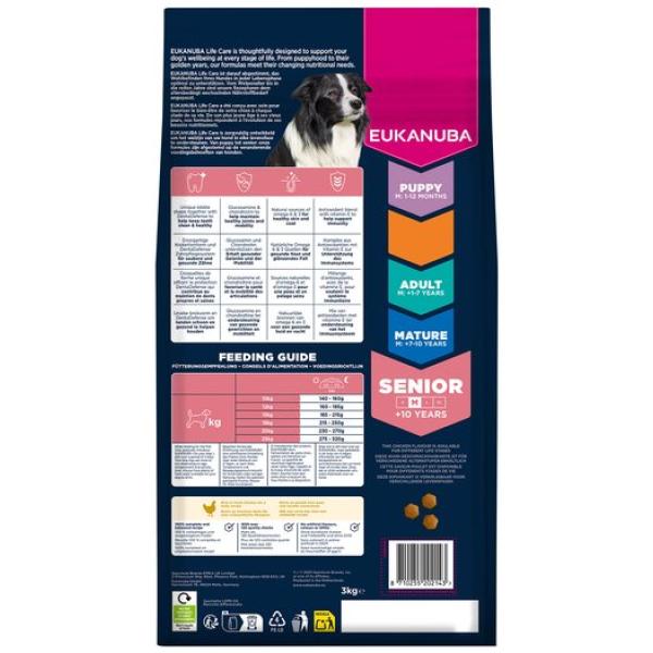 Krmivo EUKANUBA Senior Medium bohaté na čerstvé kuře 3 kg (obrázek 4)
