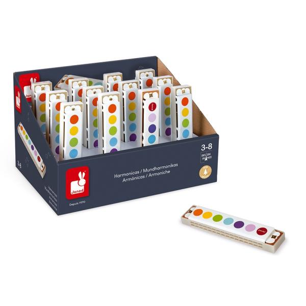 Janod Ústní harmonika pro děti Confetti