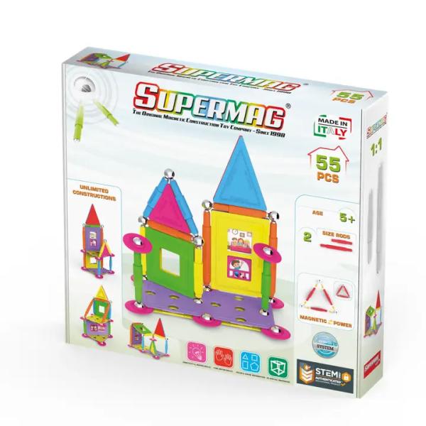 SUPERMAG magnetická stavebnice House 55ks