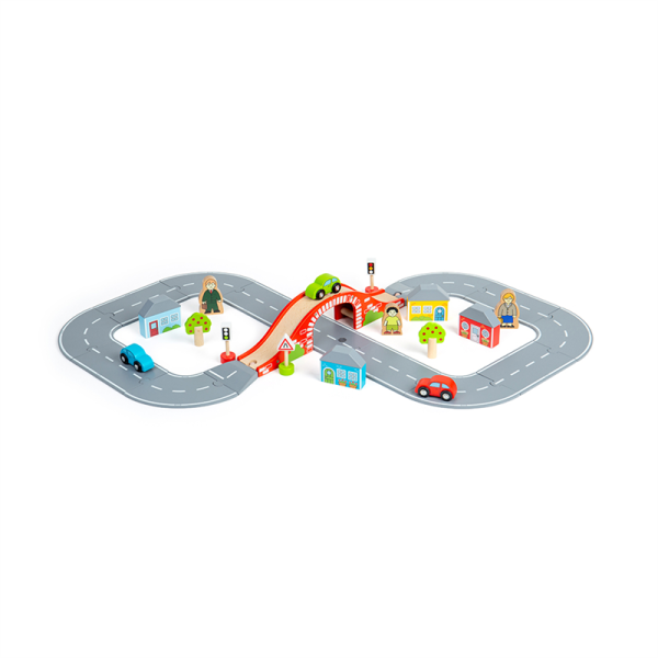 Bigjigs Rail Dřevěná autodráha osmička (obrázek 5)