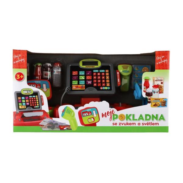 Pokladna velká digitální plast na baterie se zvukem a světlem v krabici (obrázek 3)
