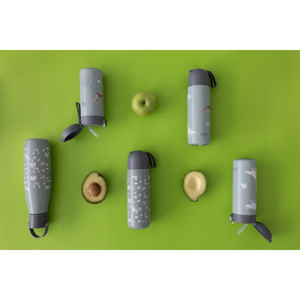 Termoska na tekutiny se slámkou 400 ml, Cookie beige