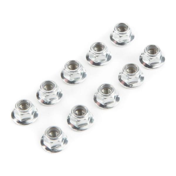 Dado di bloccaggio con flangia M5 x 0.8 (10)