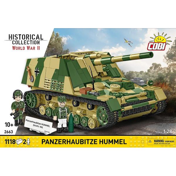 Cobi 2663 Druhá světová válka Panzerhaubitze HUMMEL, 1:28, 1118 k, 2 f (obrázek 6)