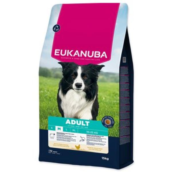 Krmivo EUKANUBA Adult Medium bohaté na čerstvé kuře 15 kg