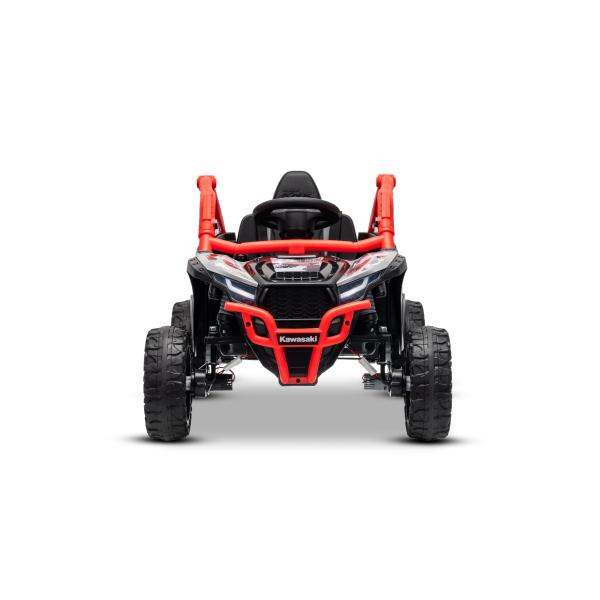 Elektrické autíčko Kawasaki TERYX KRX 1000 12V, červené, jednomístné, odpružená zadní náp