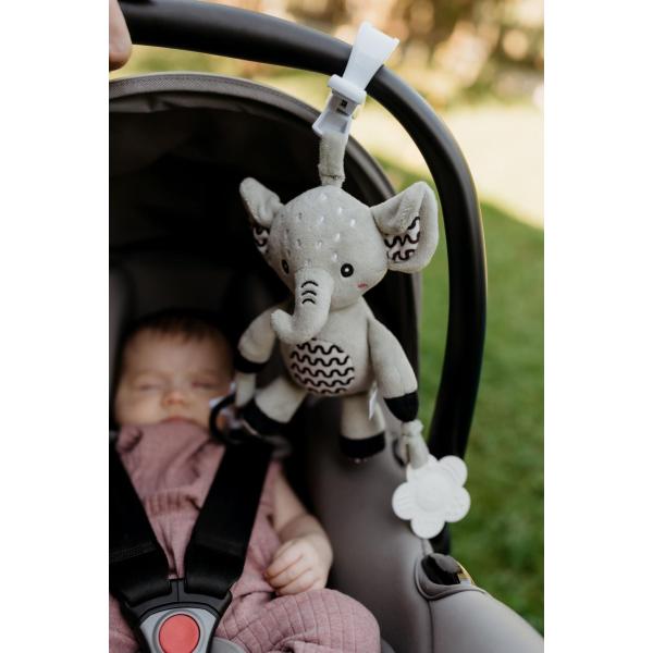 Slon babyted chrastítko plyš 30cm závěs na postýlku/kočárek (obrázek 8)