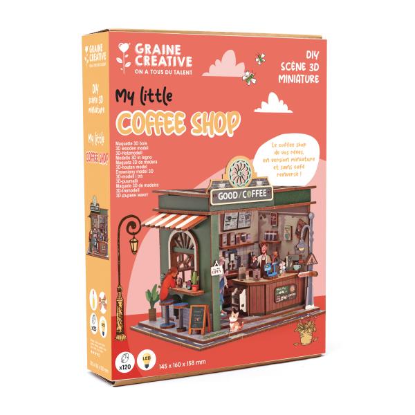 GRAINE CREATIVE Drevený 3D model Kaviareň
