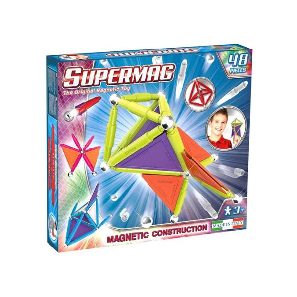 SUPERMAG costruzioni magnetiche Tags trendy 48 pezzi