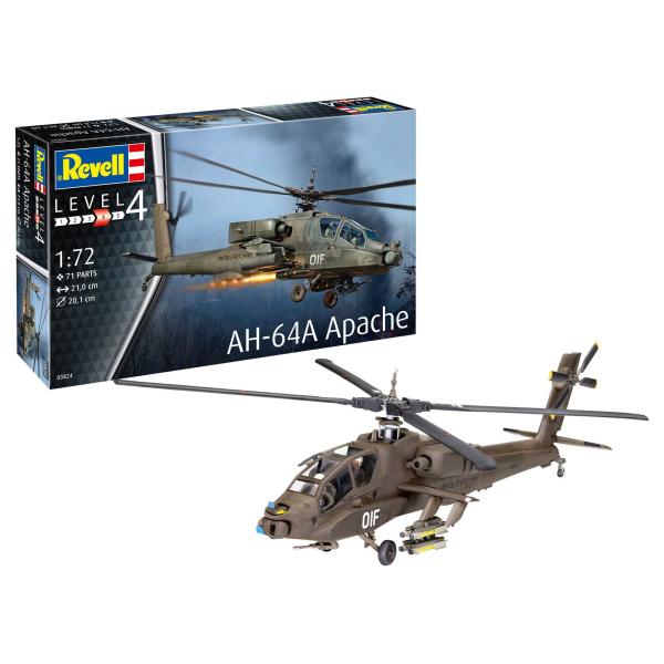 ModelSet vrtulník 63824 – AH-64A Apache (1:72)