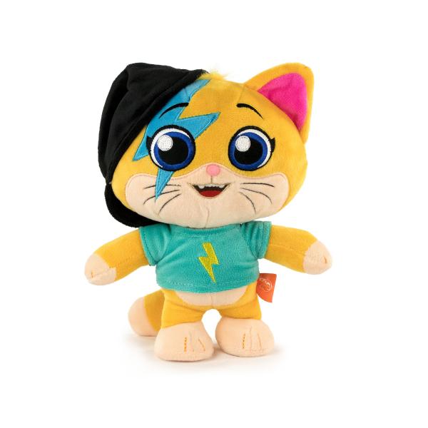 Barrado Peluche Dei Personaggi Di 44 Gatti - Lampo, Milady, Polpetta, Pilou - 26Cm - Qualità Super Soft (Lampo)-image