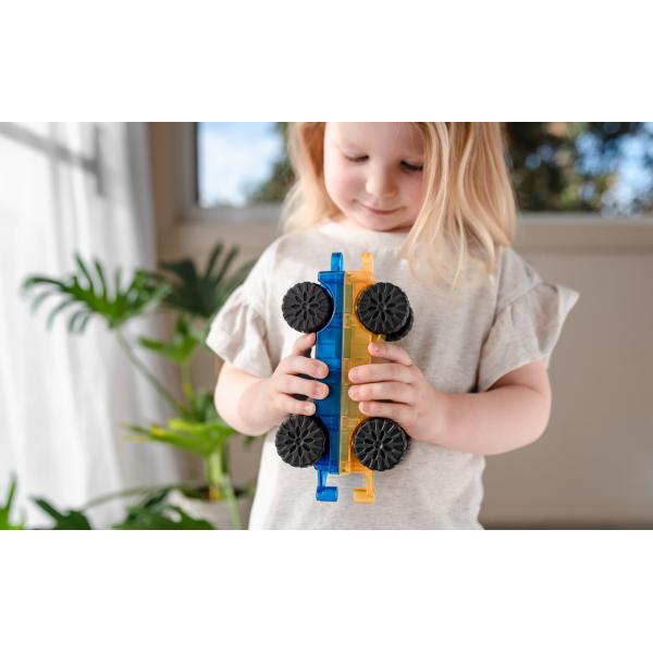 CONNETIX® Rainbow Car Pack magnetická stavebnice 2 ks