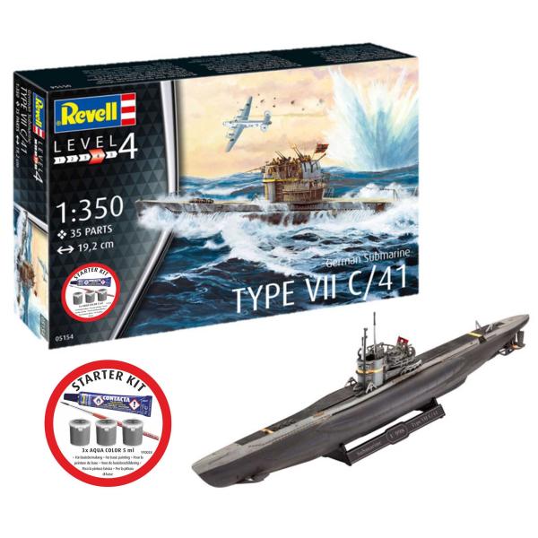 Starter Kit ponorka 75154 – Německá ponorka Typ (1:350)