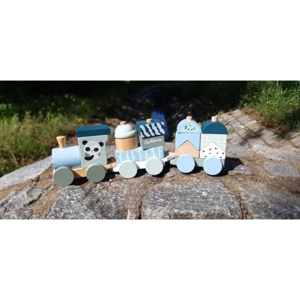 Panda Dřevěný vláček skládačka (obrázek 3)