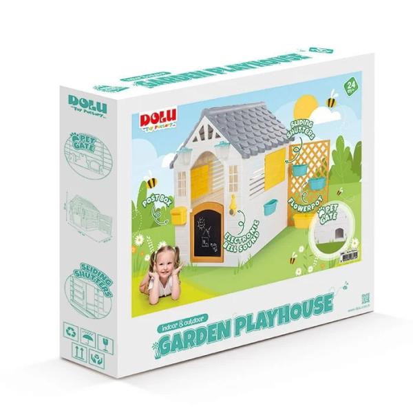 Dolu Dětský zahradní domeček s plotem (obrázek 5)