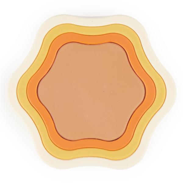 Bieco - Silikonový stohovací květ - Chocolate Bliss