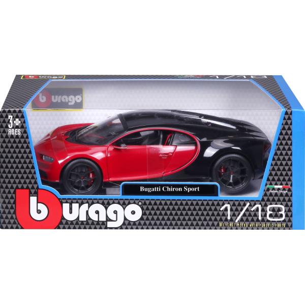 Bburago 1:18 Plus Bugatti Chiron Sport PLUS red (obrázek 11)