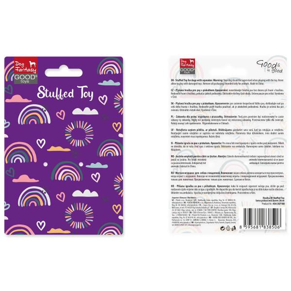 Hračka Dog Fantasy Stuffed Toy lama pískací mix barev 26cm (obrázek 6)