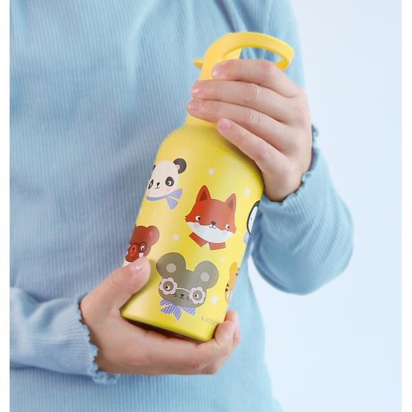 A Little Lovely Company - nerezová láhev na pití, 350 ml - zvířecí kamarádi (obrázek 5)