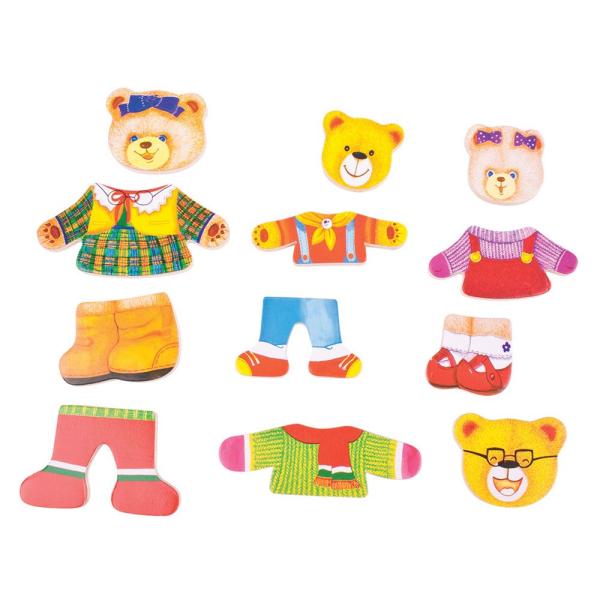 Bigjigs Toys Oblékací puzzle Medvědí rodinka (obrázek 4)