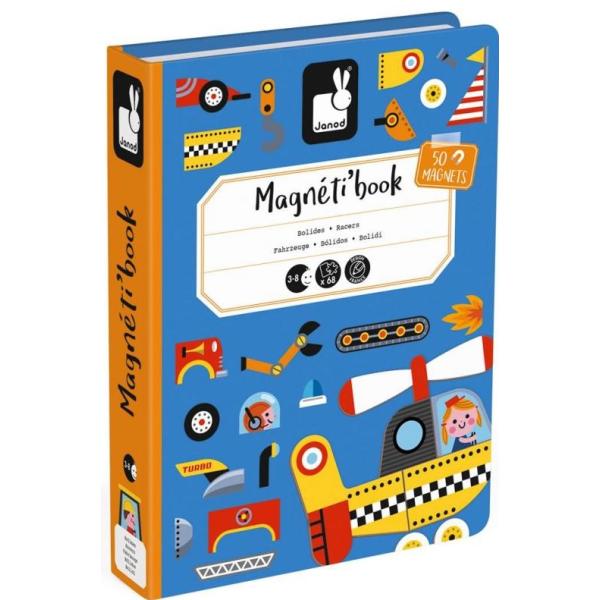 Janod Magnetibook Dopravní prostředky Magnetická kniha pro děti (obrázek 5)