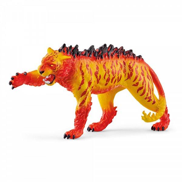 Schleich 70148 Tigre Di Lava, Da 7 Anni, Eldrador Creatures - Figura, 5 X 14 X 8 Cm-image