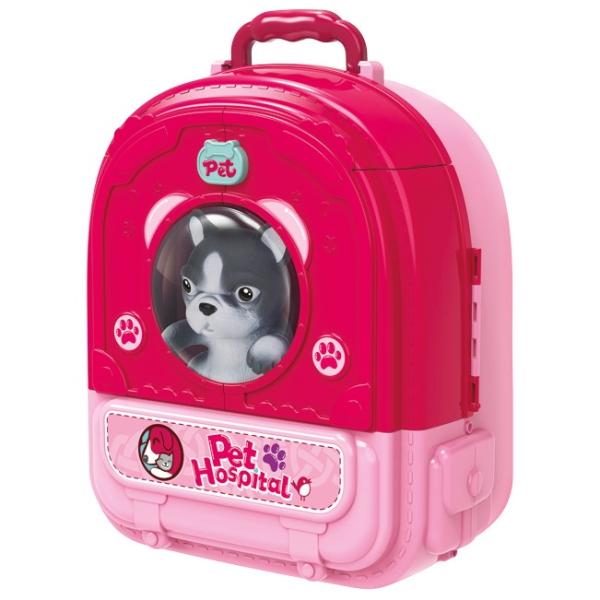 3v1 Mazlíček v růžovém batohu PES