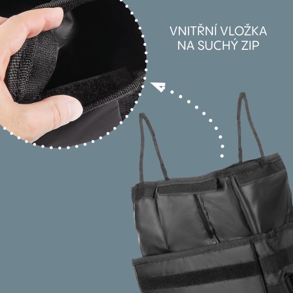 Vodotěsný odpadkový koš do auta s víkem, Black (obrázek 7)